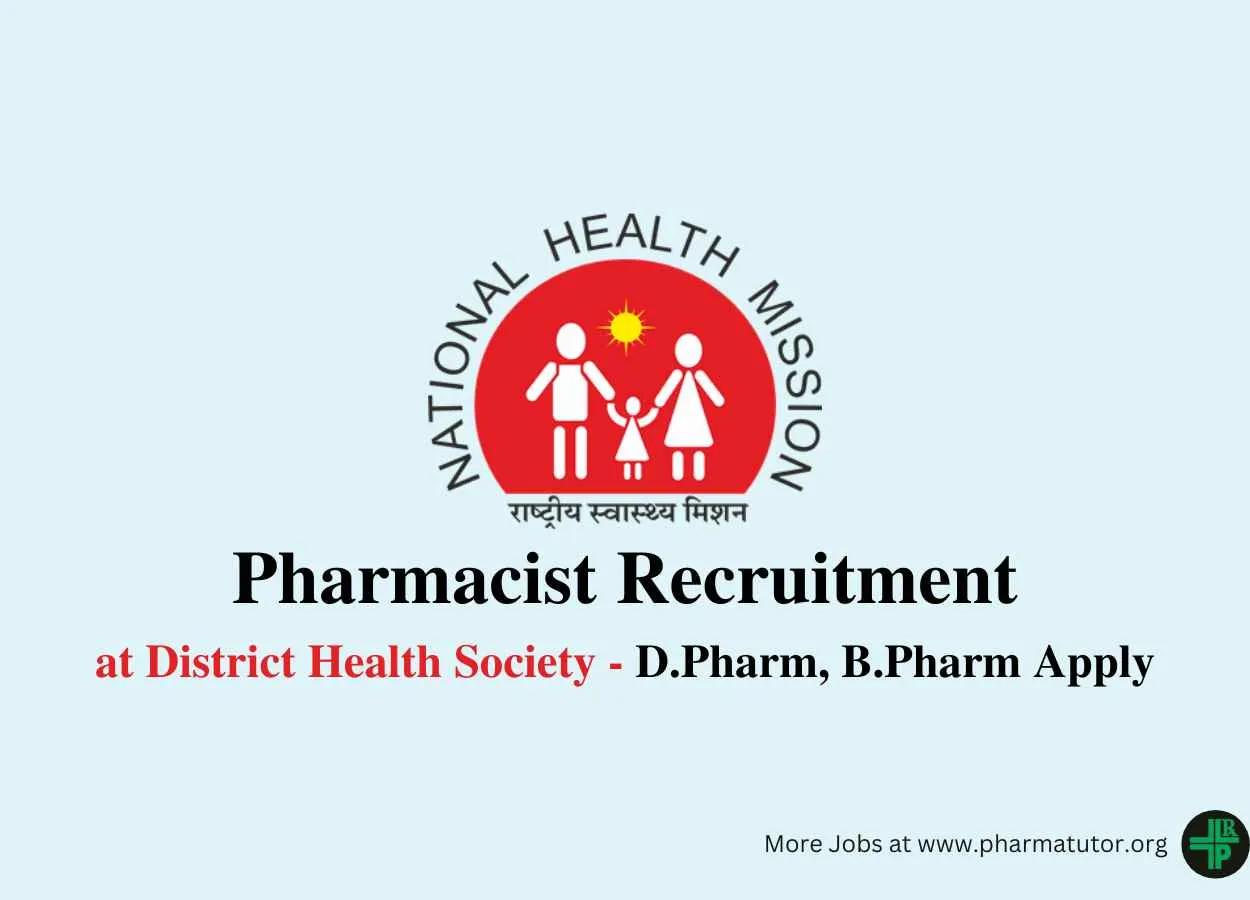 Job for Pharmacists at District Health Society