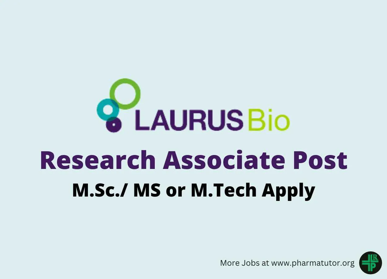 LAURUS Bio Hiring Research Associate