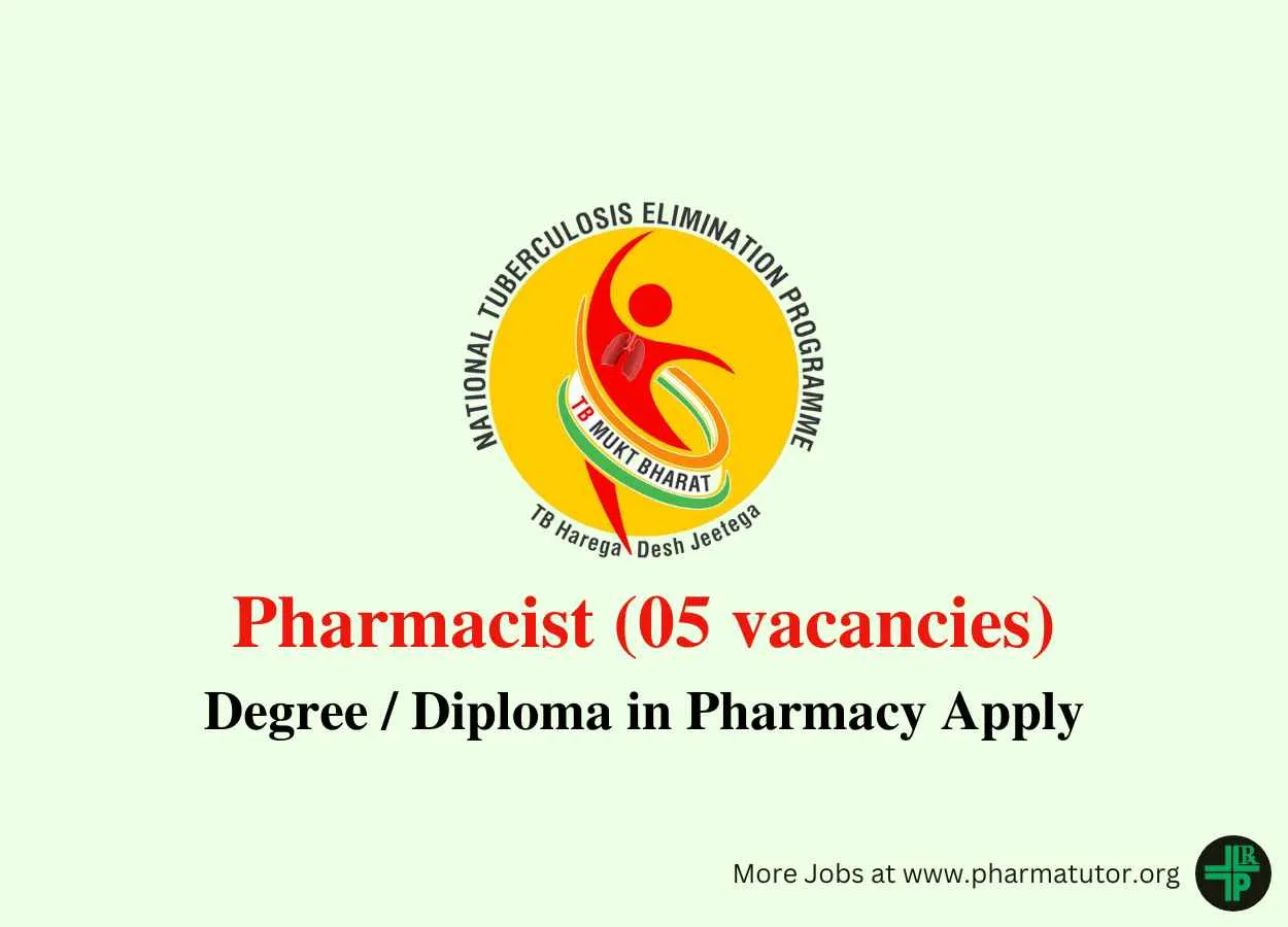 Recruitment for Pharmacists under the National Tuberculosis Eradication Program