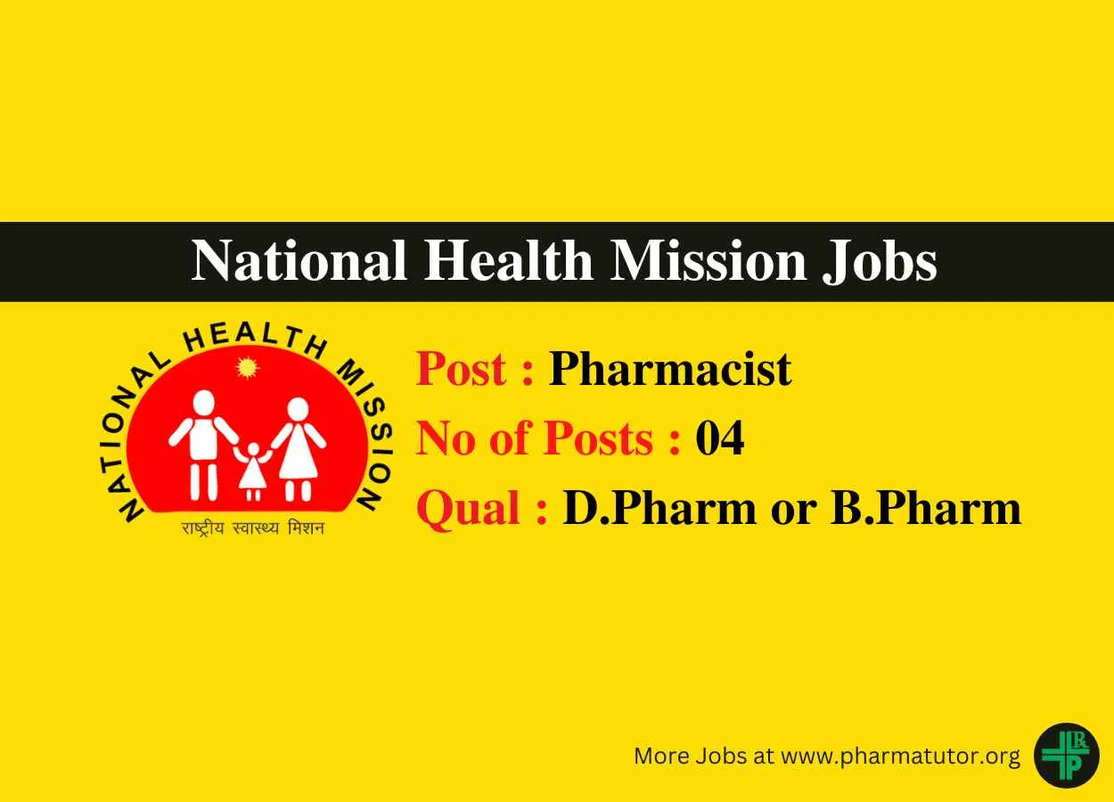Vacancy for Pharmacists under National Health Mission