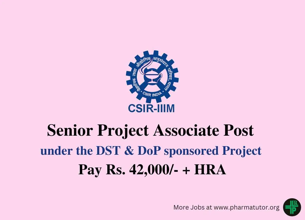 Vacancy for Senior Project Associate at IIIM