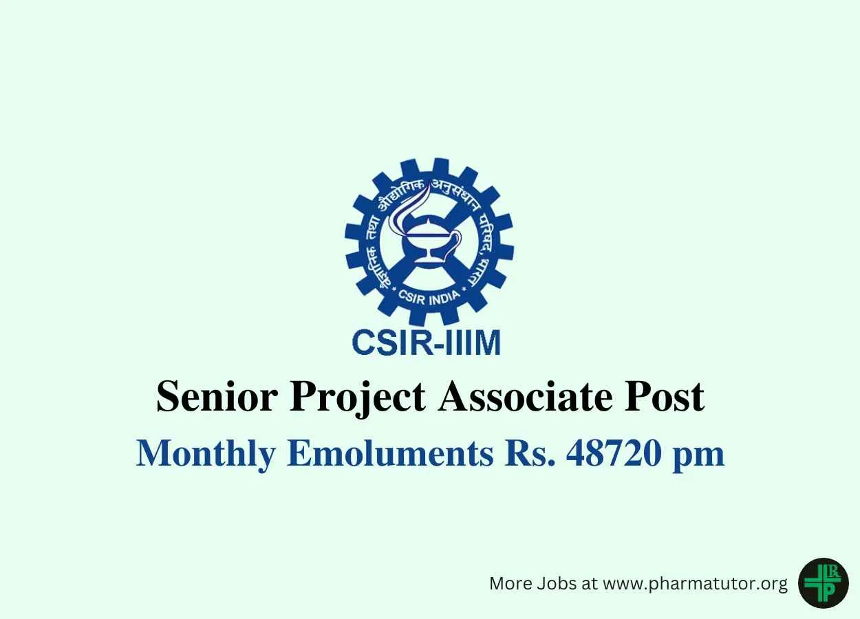 Vacancy for Senior Project Associate at IIIM