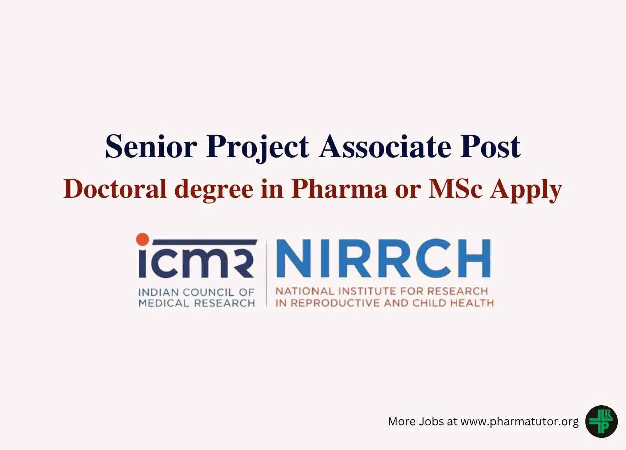 Vacancy for Senior Project Associate at NIRRCH