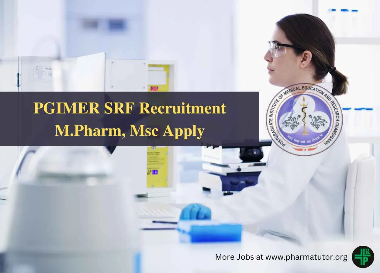 Applications are invited for post of SRF at PGIMER