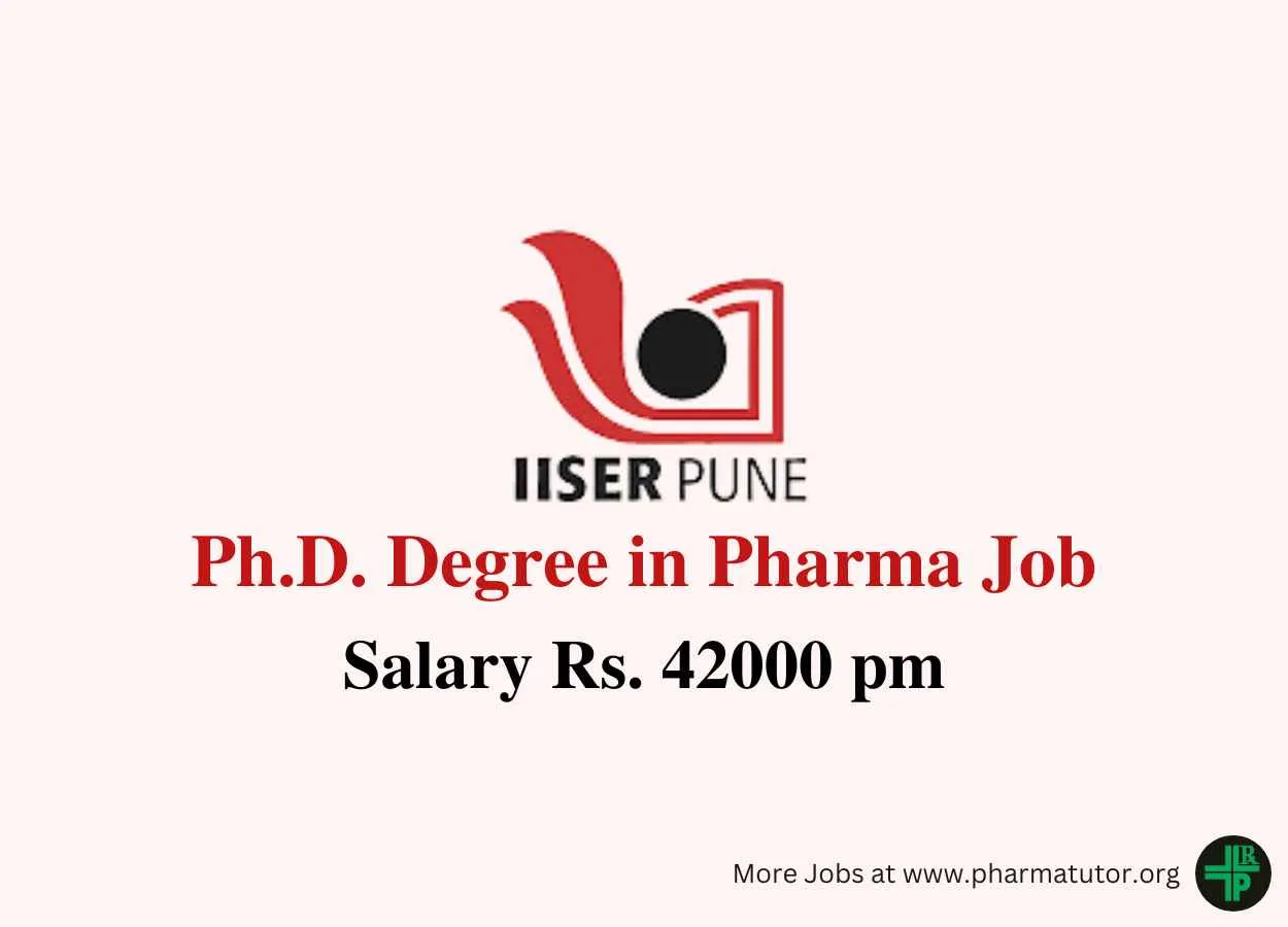 IISER Recruitment for Ph.D. Degree in Pharma