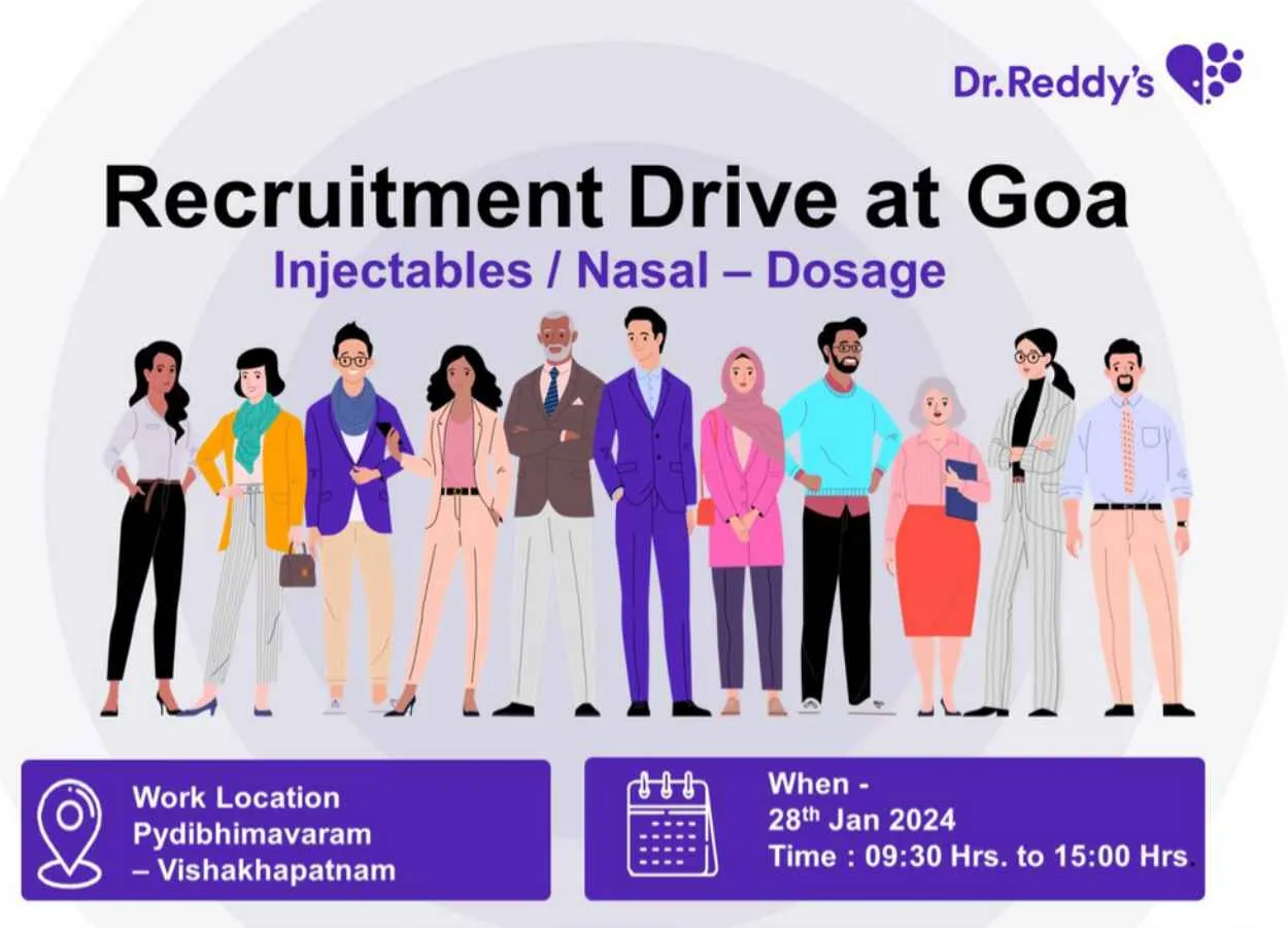 Interview for B.Pharm, MSc, BSc in QC, Production at Dr. Reddy's Laboratories