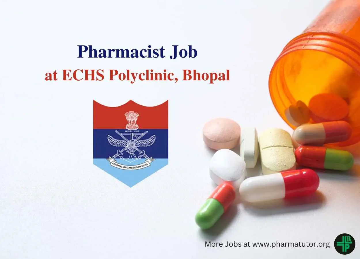 Job for Pharmacist in ECHS Polyclinic Bhopal
