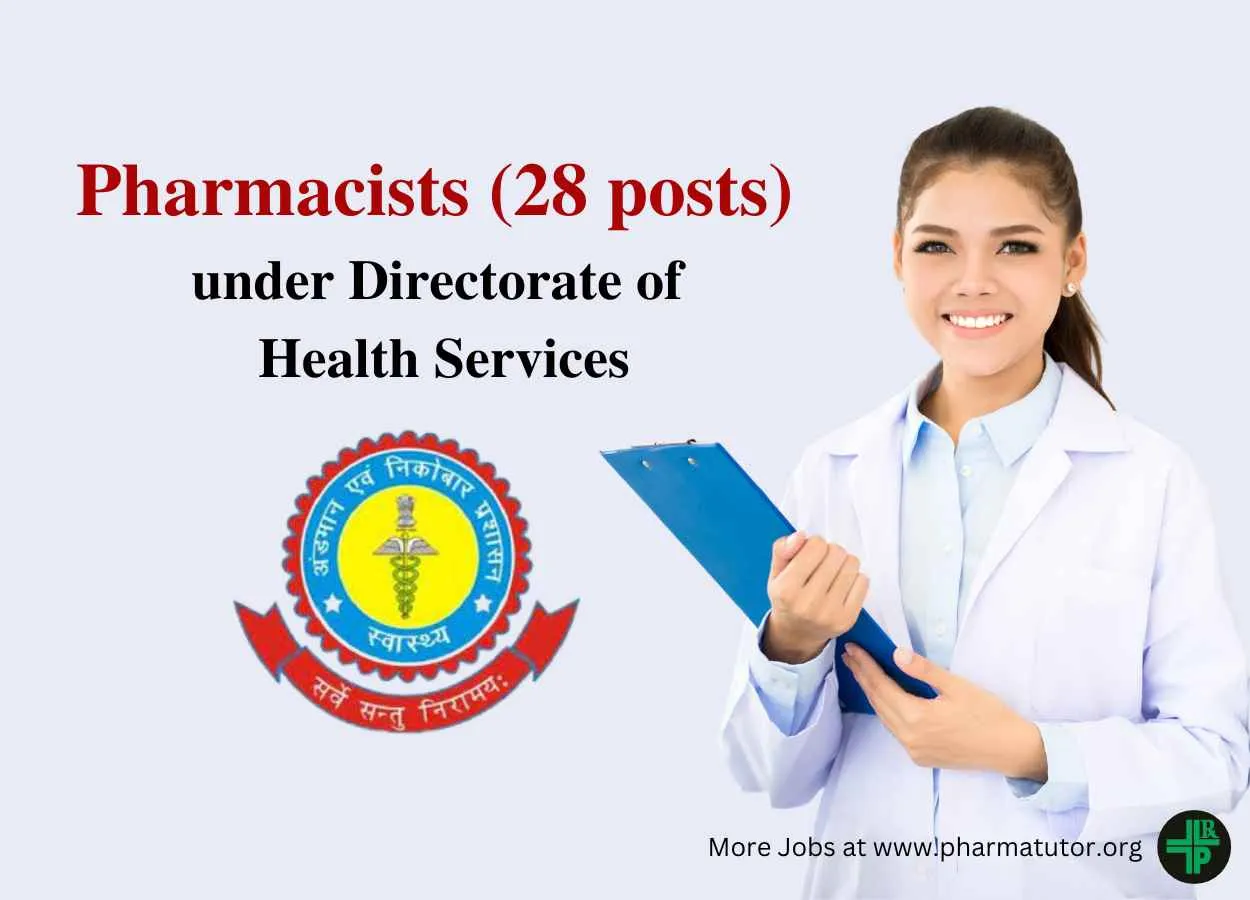 Job openings for Pharmacists under Directorate of Health Services
