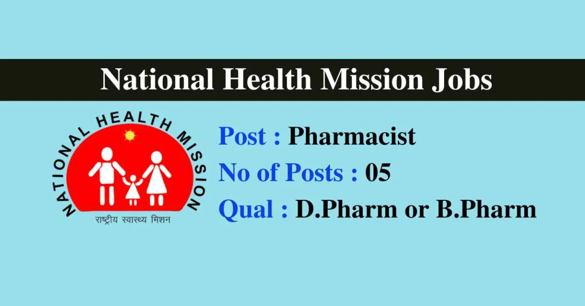 Jobs for Pharmacists at District Health Society