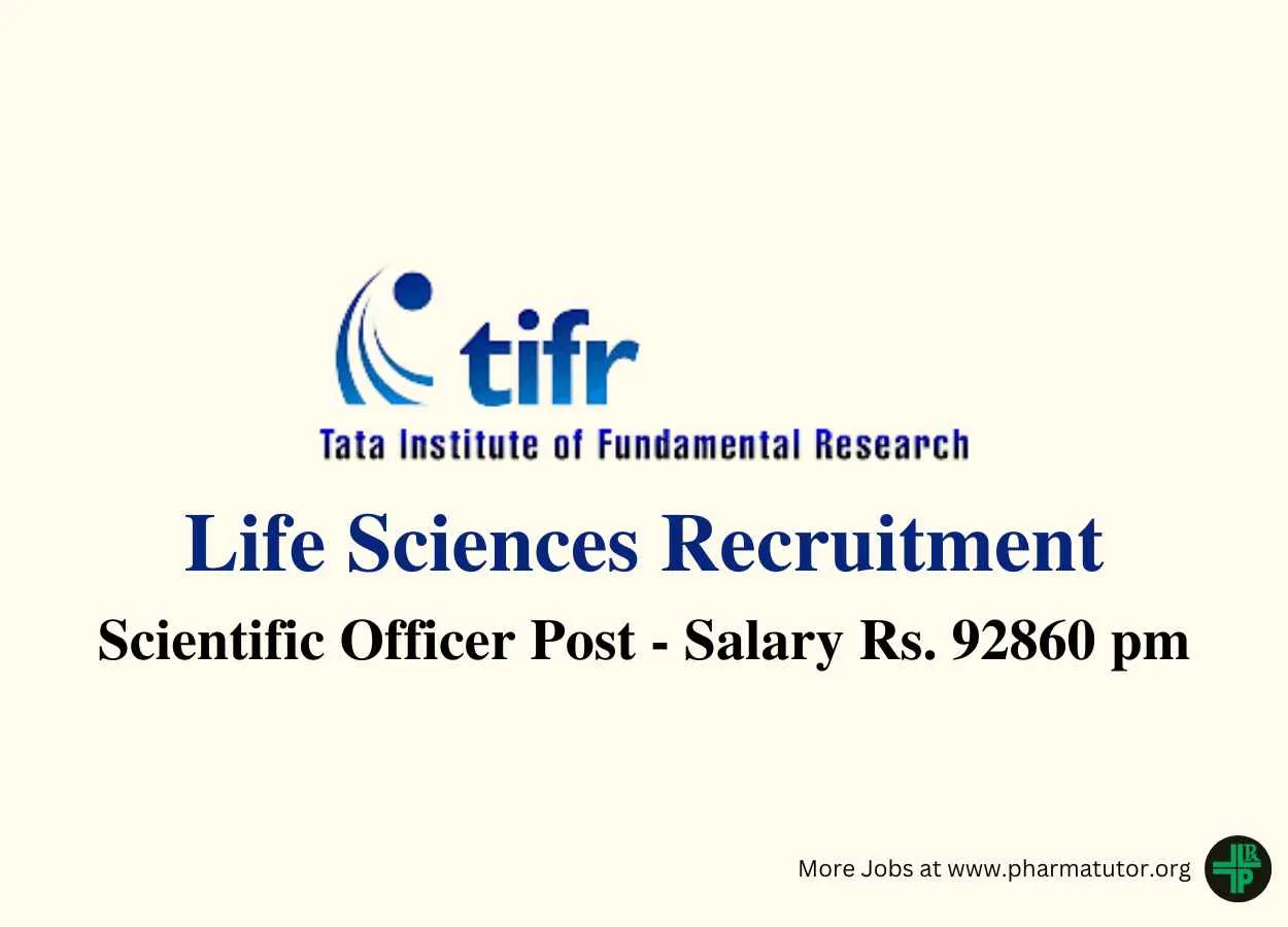 Life Sciences Recruitment at Tata Institute of Fundamental Research