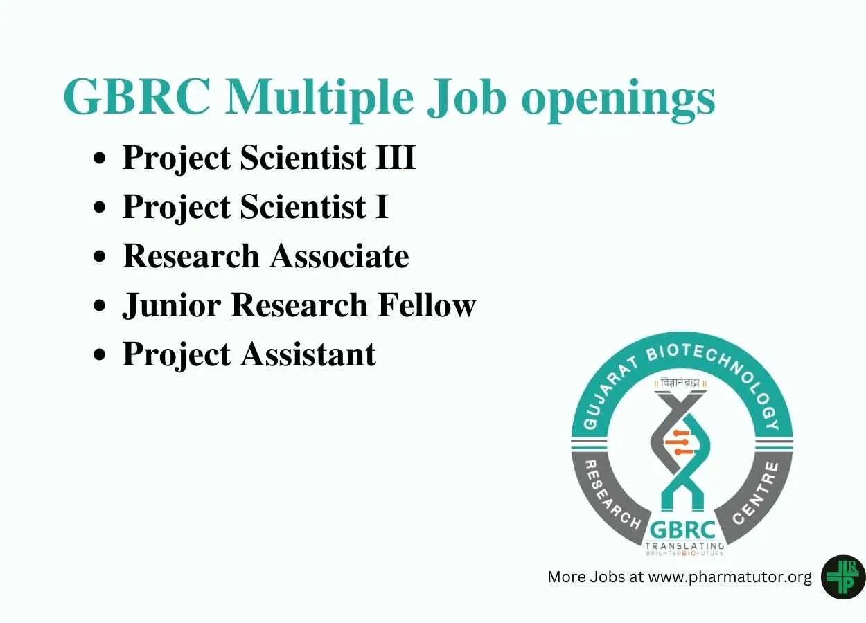 Multiple Job openings at GBRC