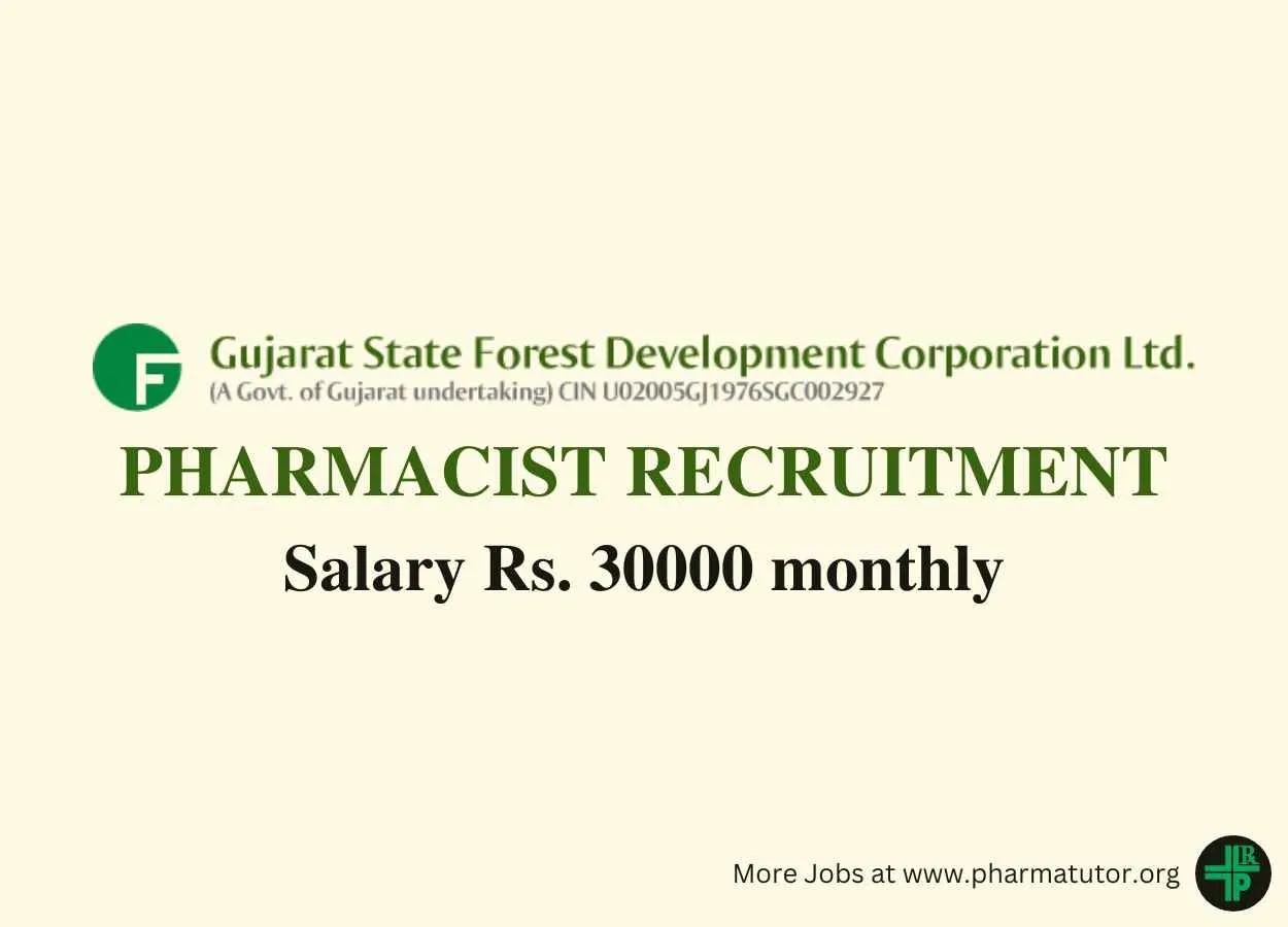 Opportunity for Pharmacist to Join GSFDC