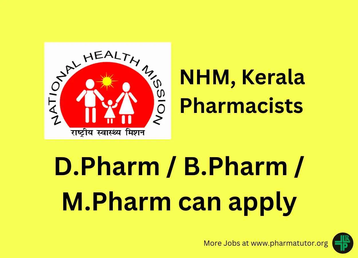 Pharmacist job at NHM, Alappuzha