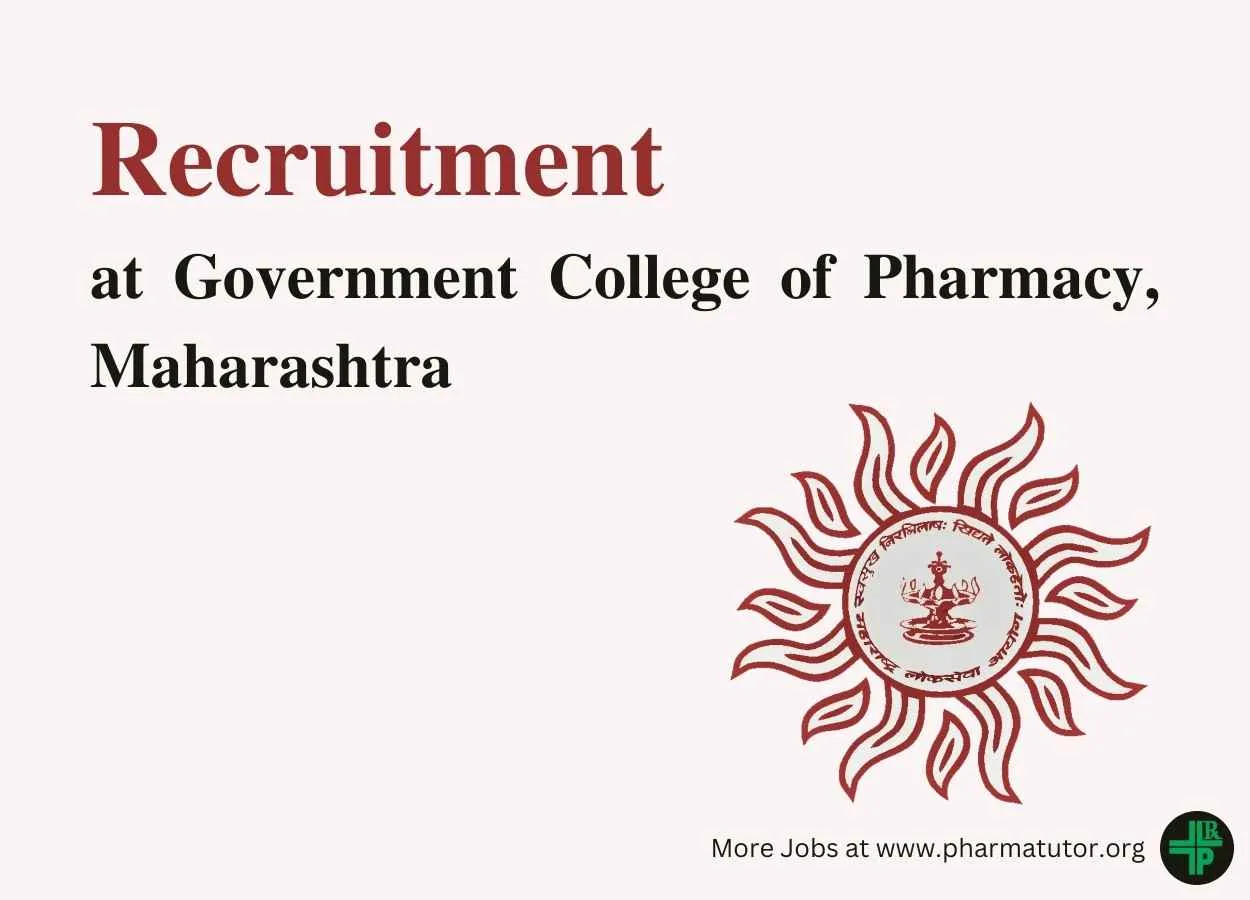 Recruitment at Government College of Pharmacy
