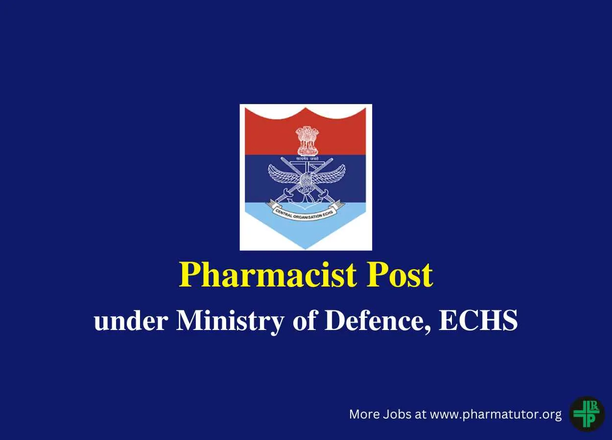 Vacancy for Pharmacist in ECHS Polyclinic