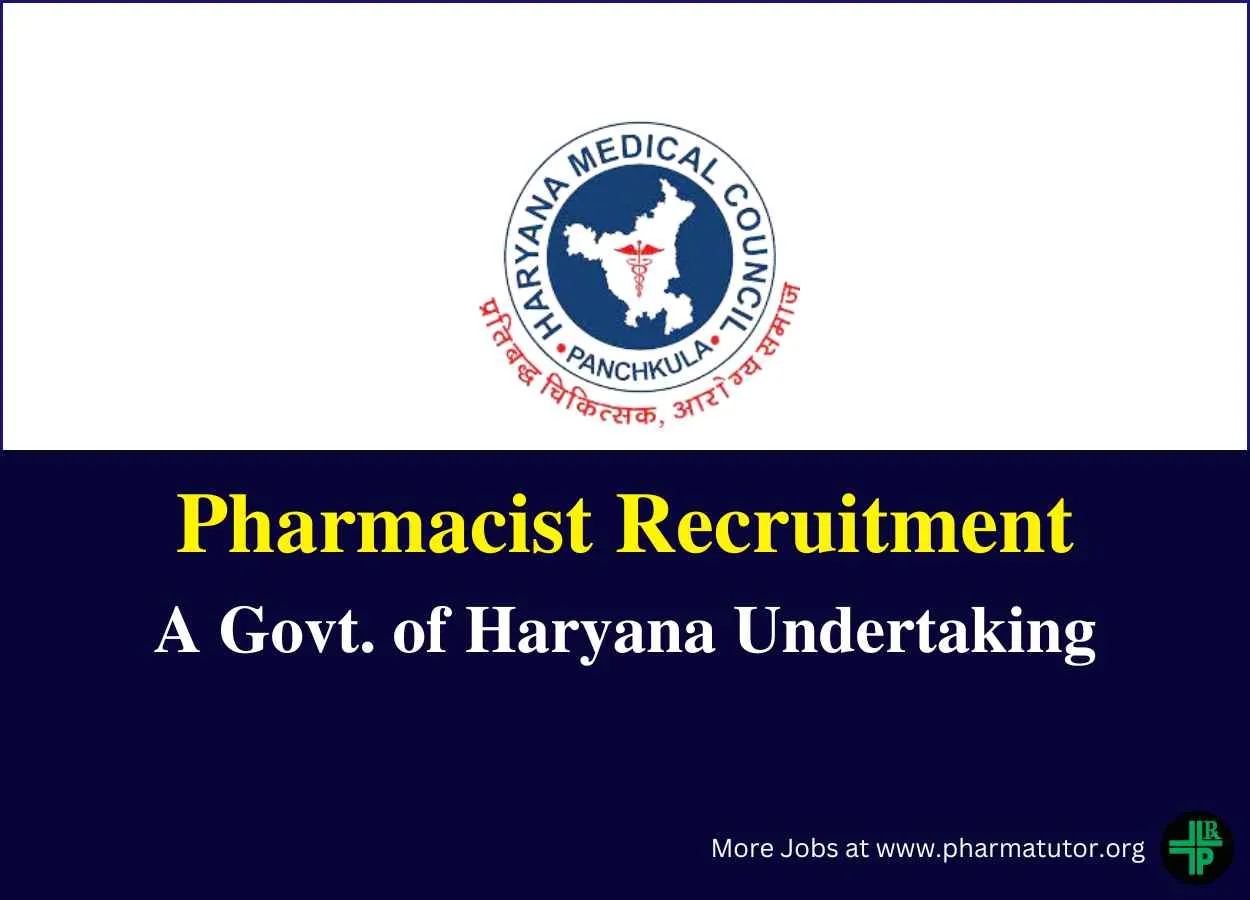 Vacancy for Pharmacist in HMSCL