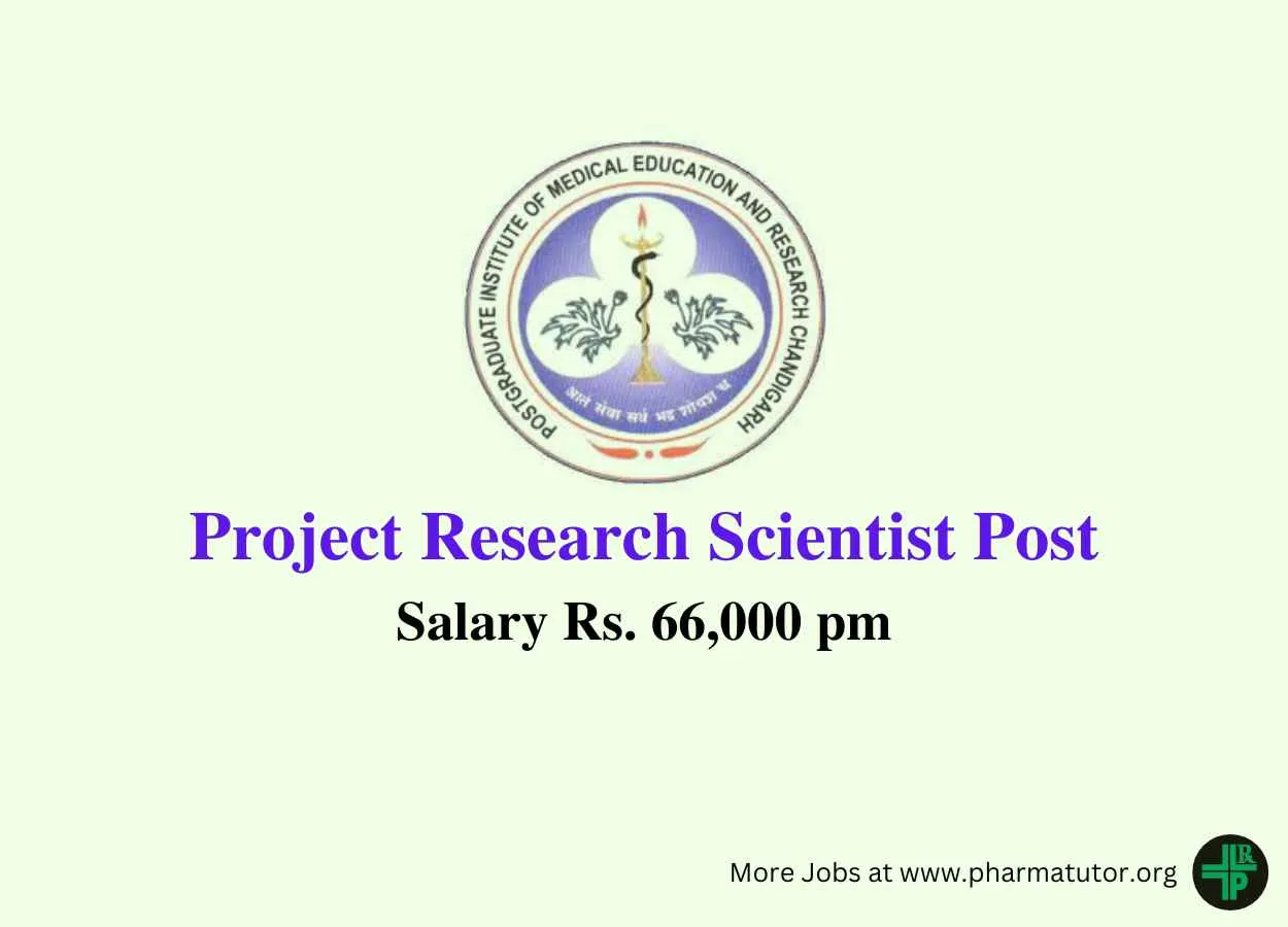 Vacancy for Project Research Scientist at PGIMER