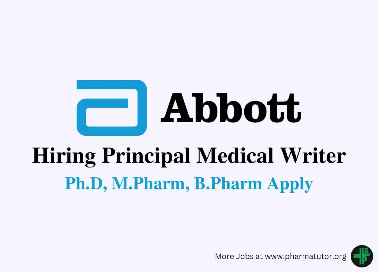 Abbott Hiring Principal Medical Writer