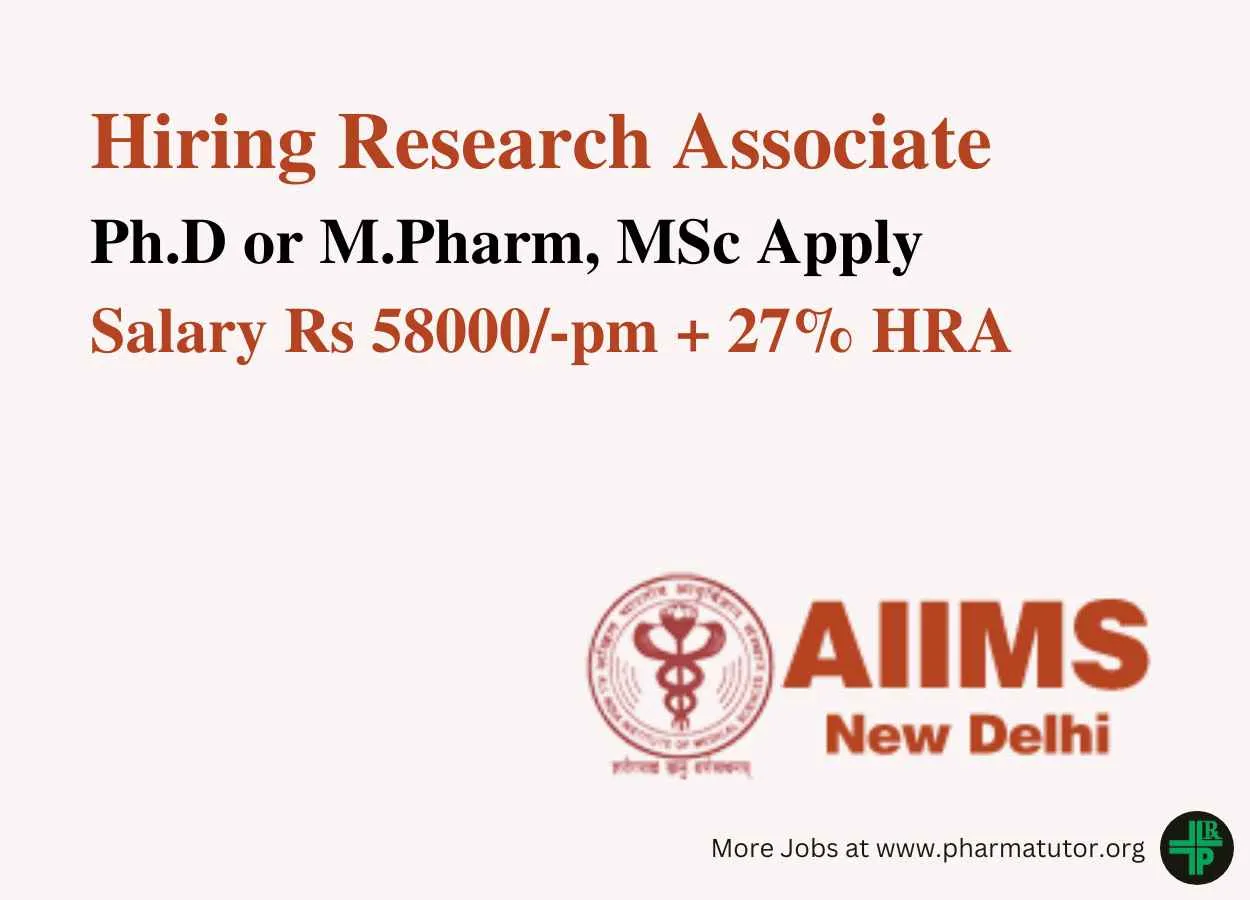 AIIMS Hiring Research Associate