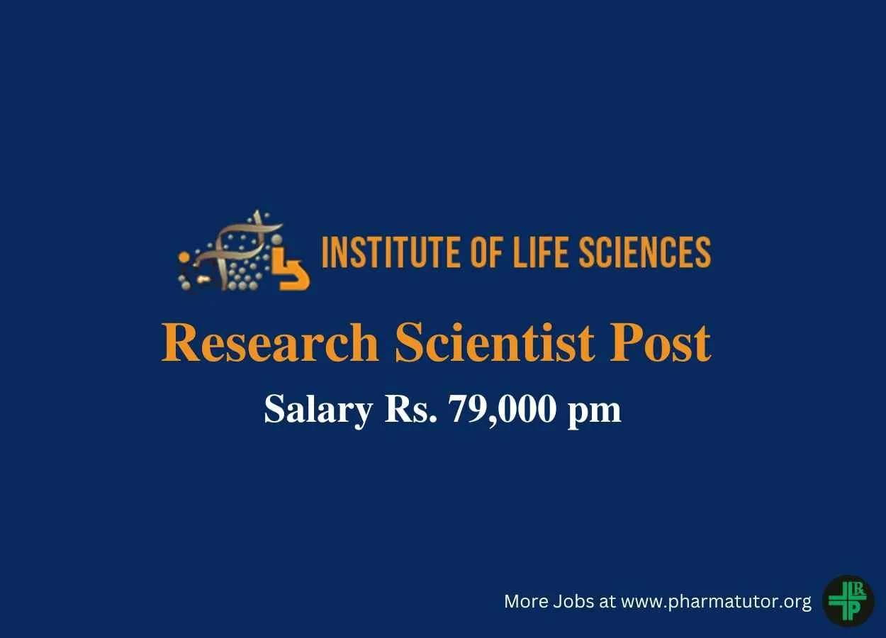 Job for Research Scientist at Institute of Life Sciences