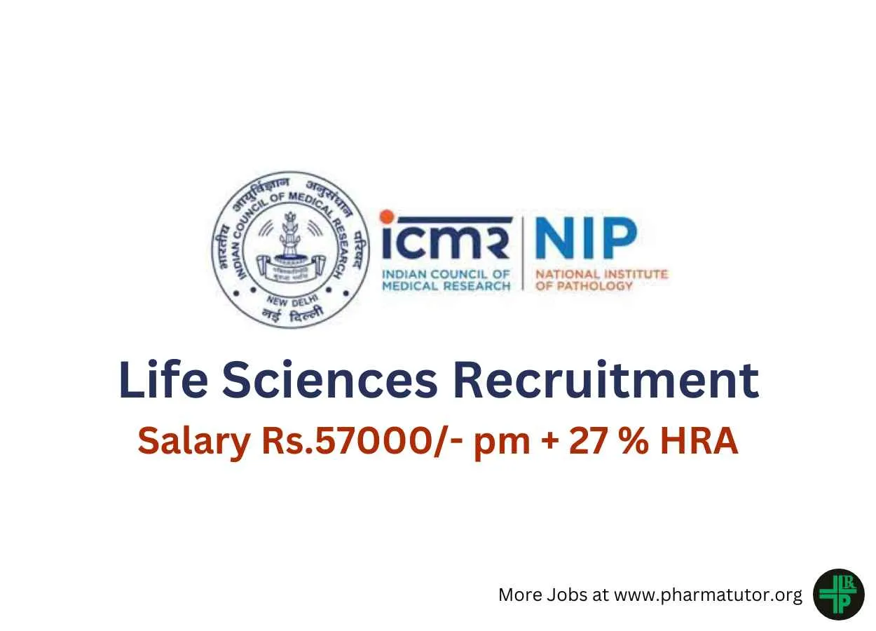 Life Sciences Recruitment as Research Scientist at National Institute of Pathology