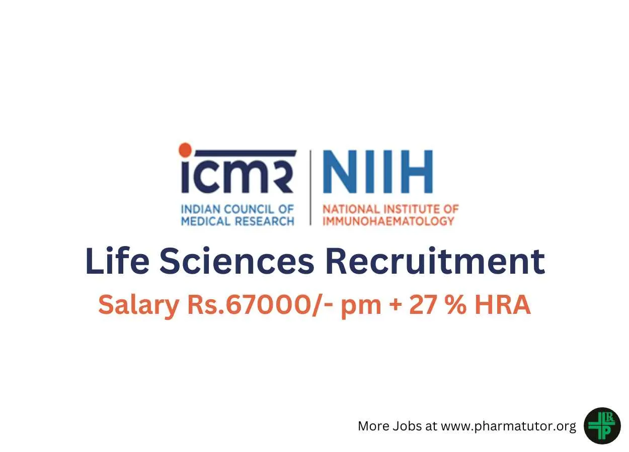 Life Sciences Recruitment at National Institute of Immunohaematology