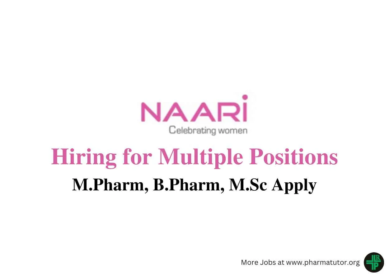 NAARi Hiring for multiple positions