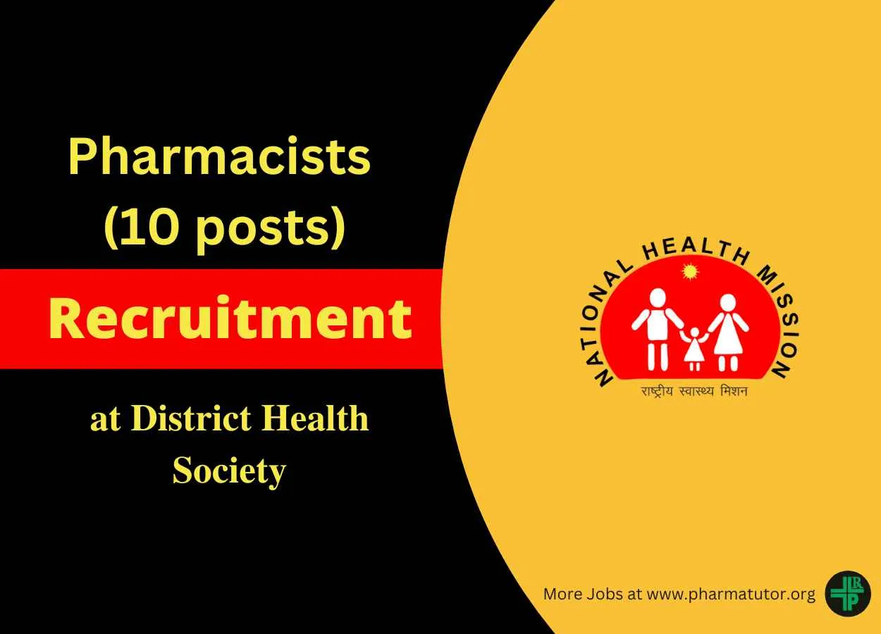 Recruitment for Pharmacists at District Health Society
