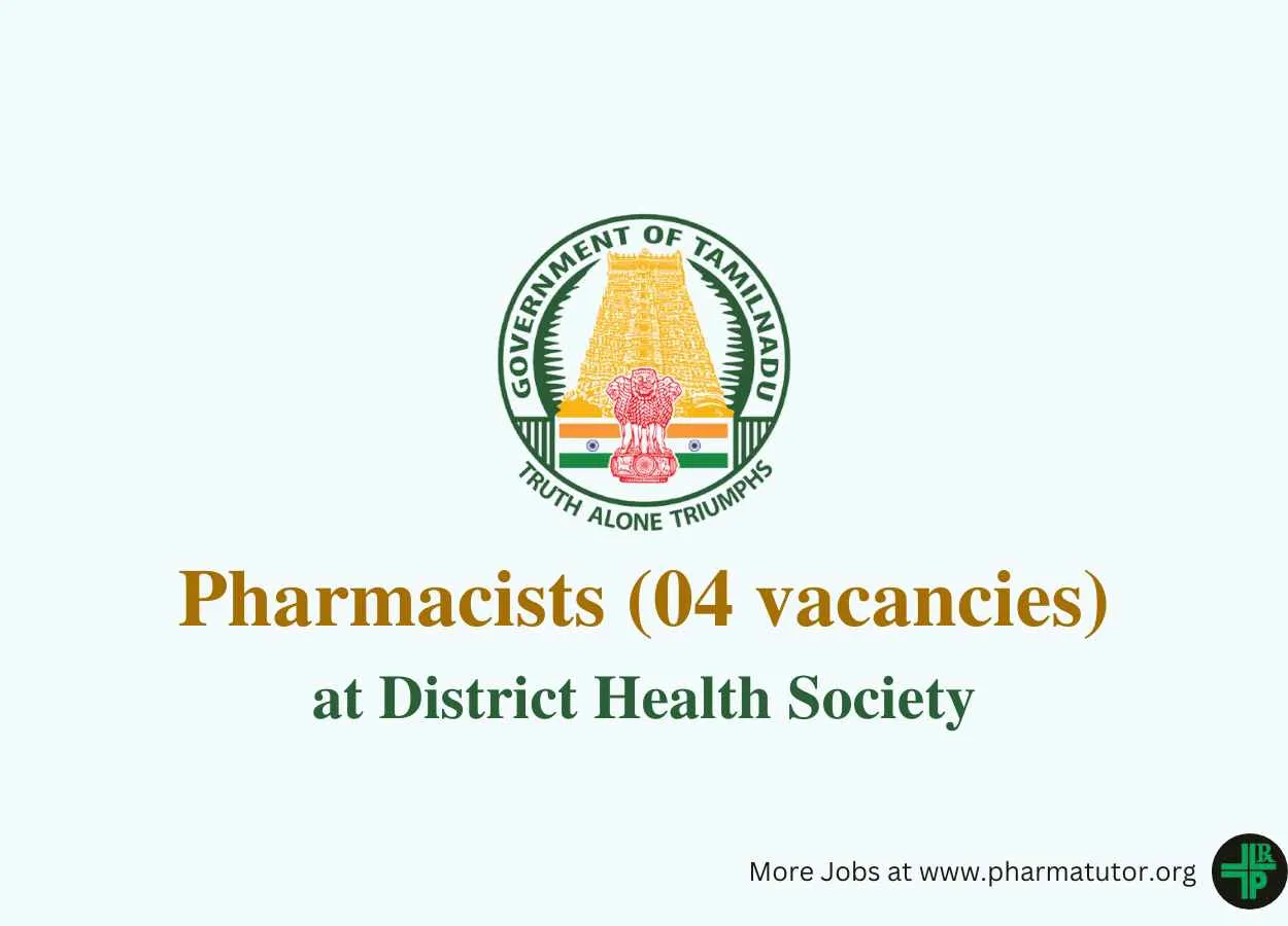 Recruitment for Pharmacists at District Health Society