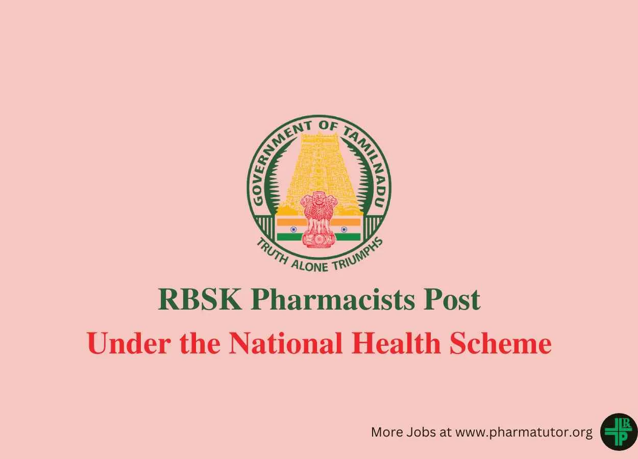 Vacancy for Pharmacists Under the National Health Scheme
