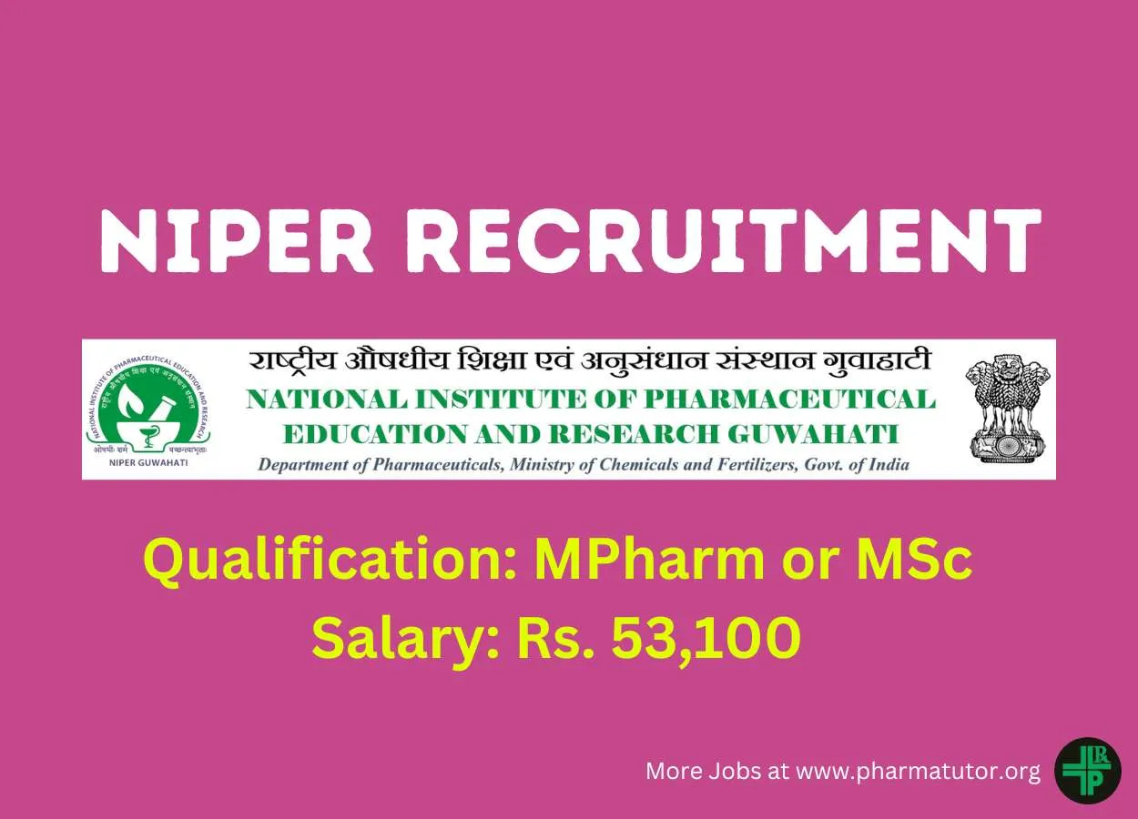 Apply Online for Scientist/ Technical Supervisor Post at NIPER