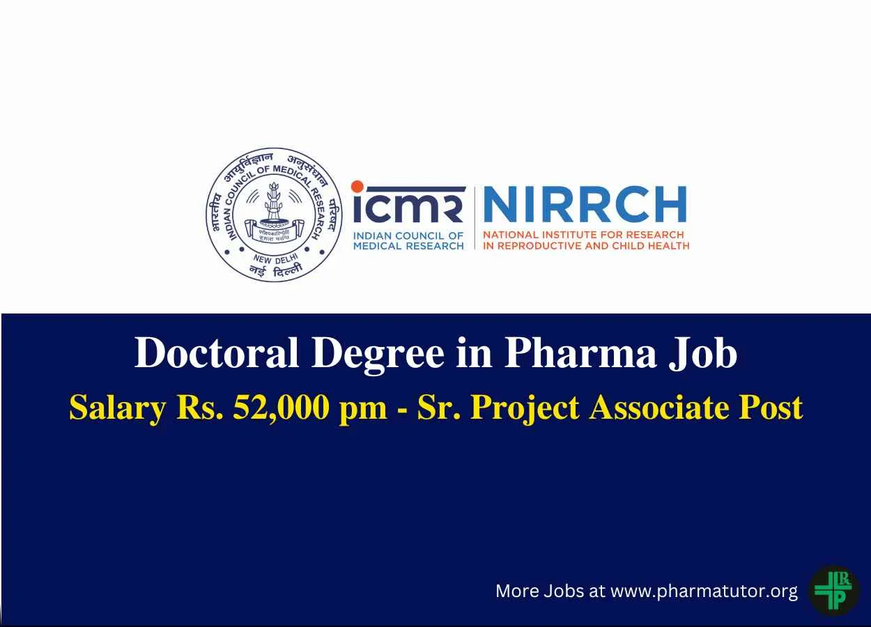 Doctoral Degree in Pharma Job at NIRRCH