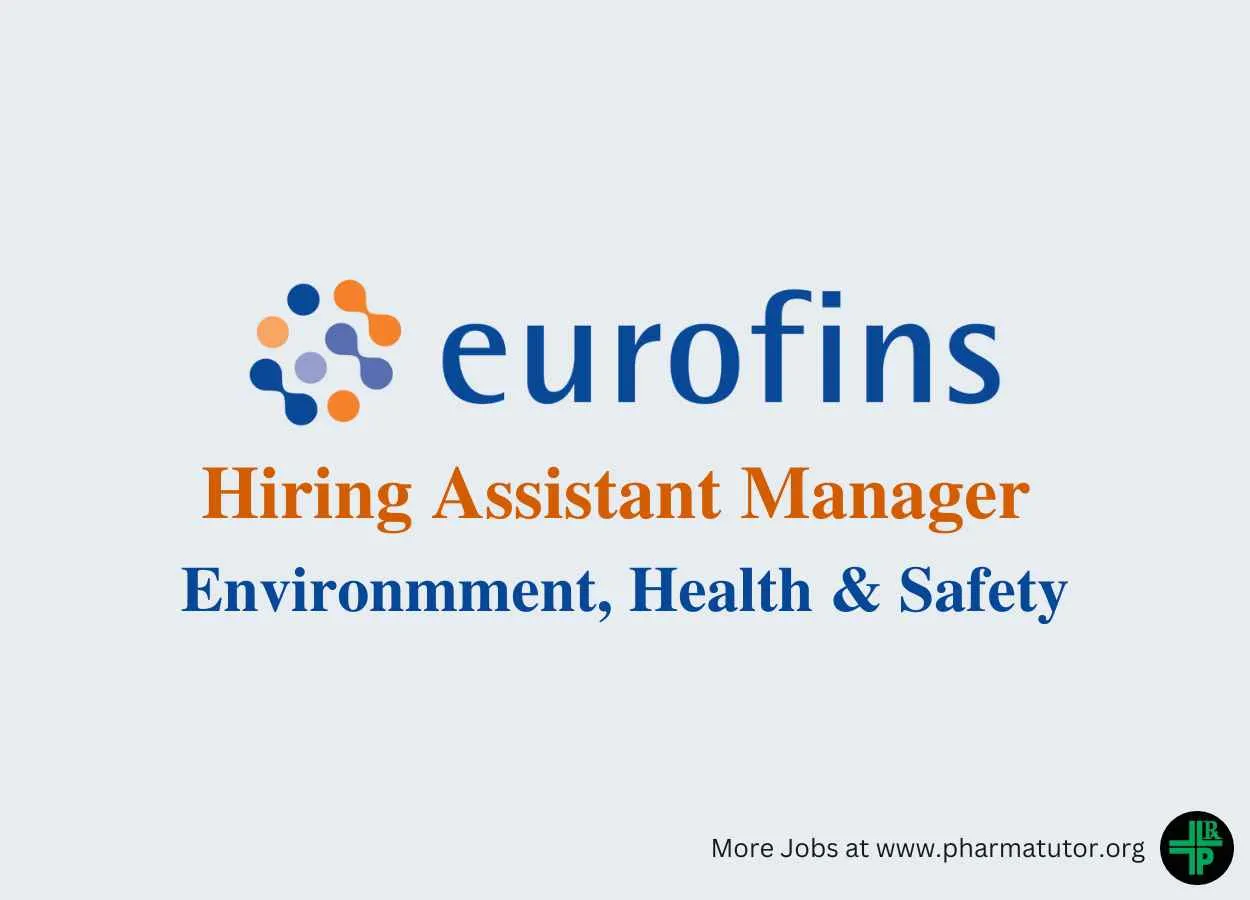 Eurofins Scientific Hiring for Assistant Manager