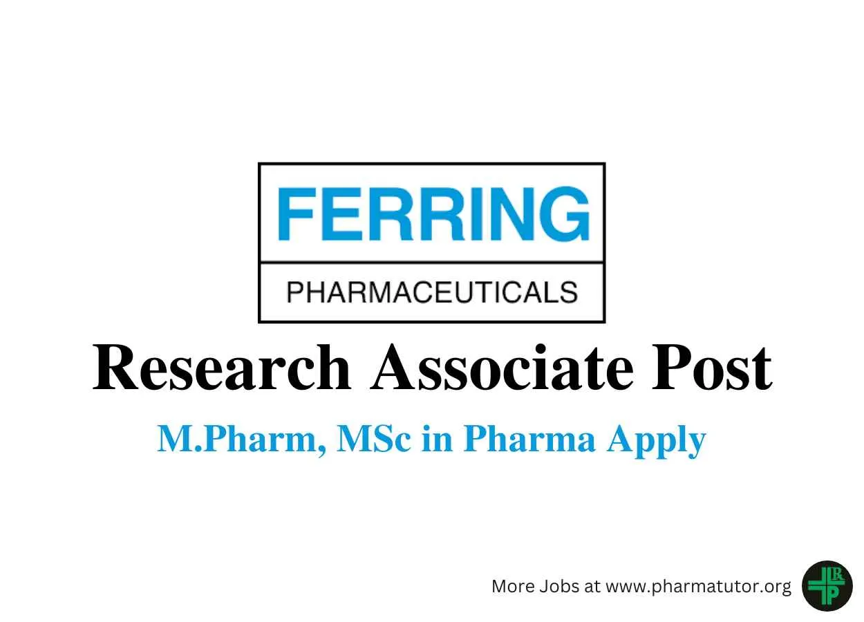 Ferring Pharmaceuticals looking for Research Associate