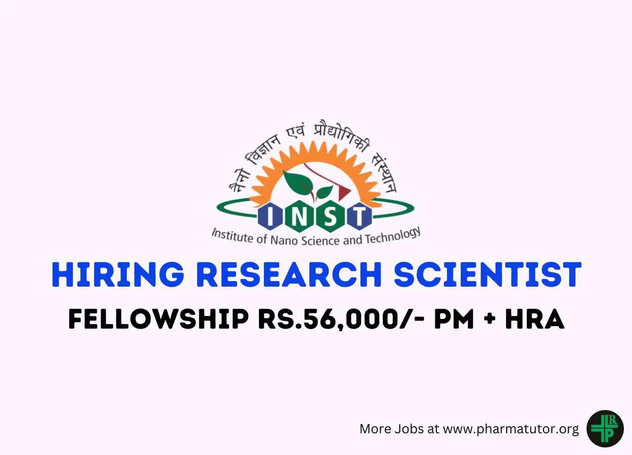 Institute of Nano Science and Technology looking for Research Scientist
