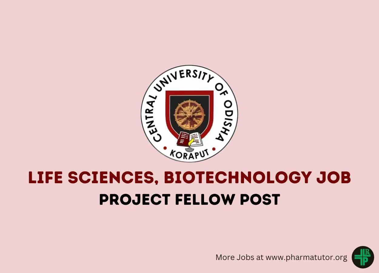 Life Sciences, Biotechnology Job at Central University of Odisha