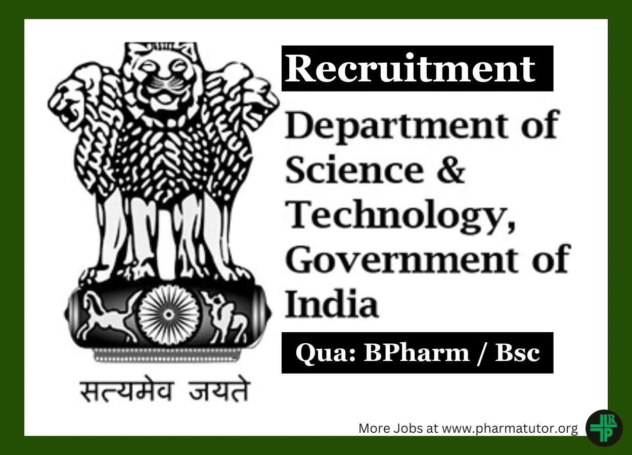 Recruitment of Young Professional at Department of Science & Technology