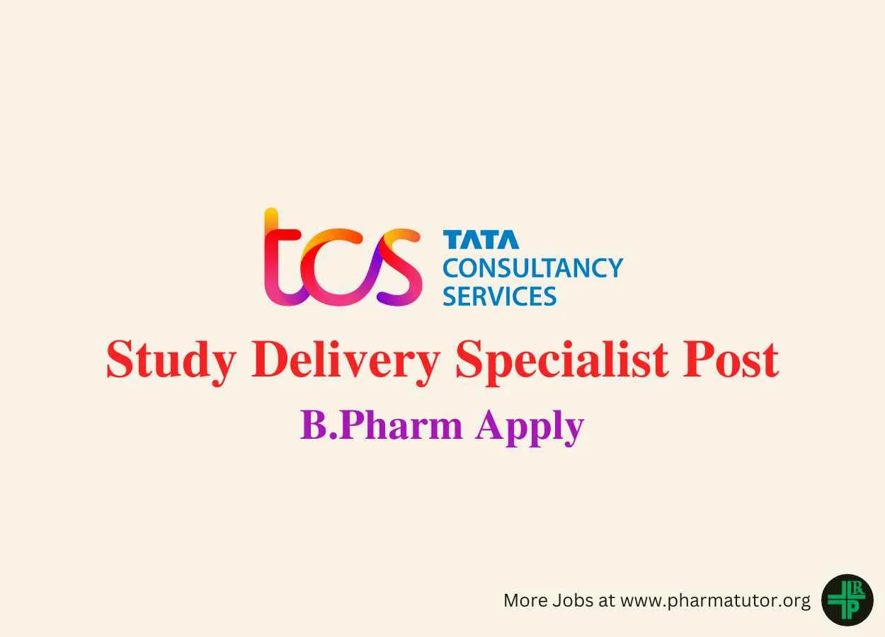 TCS looking for Study Delivery Specialist