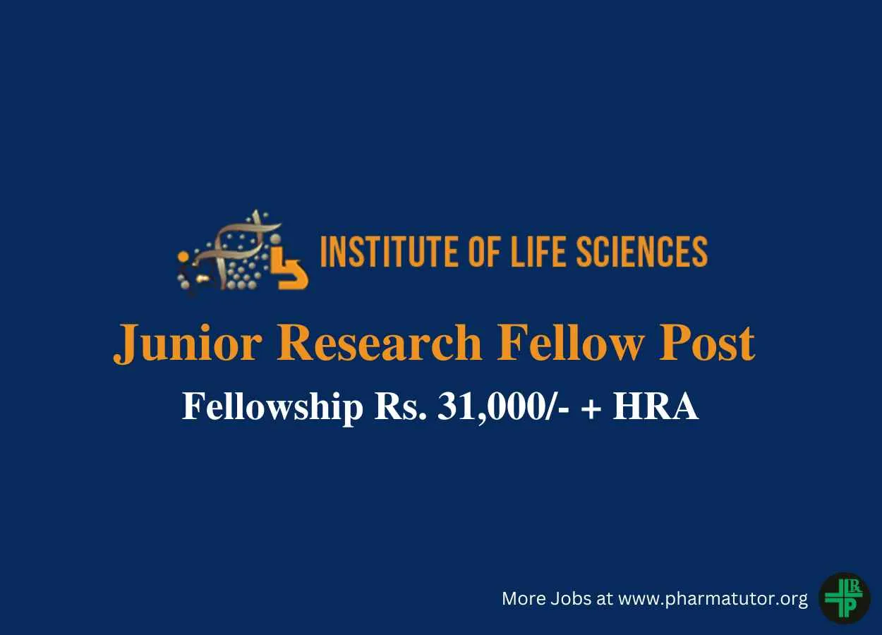 Vacancy for Junior Research Fellow at Institute of Life Sciences
