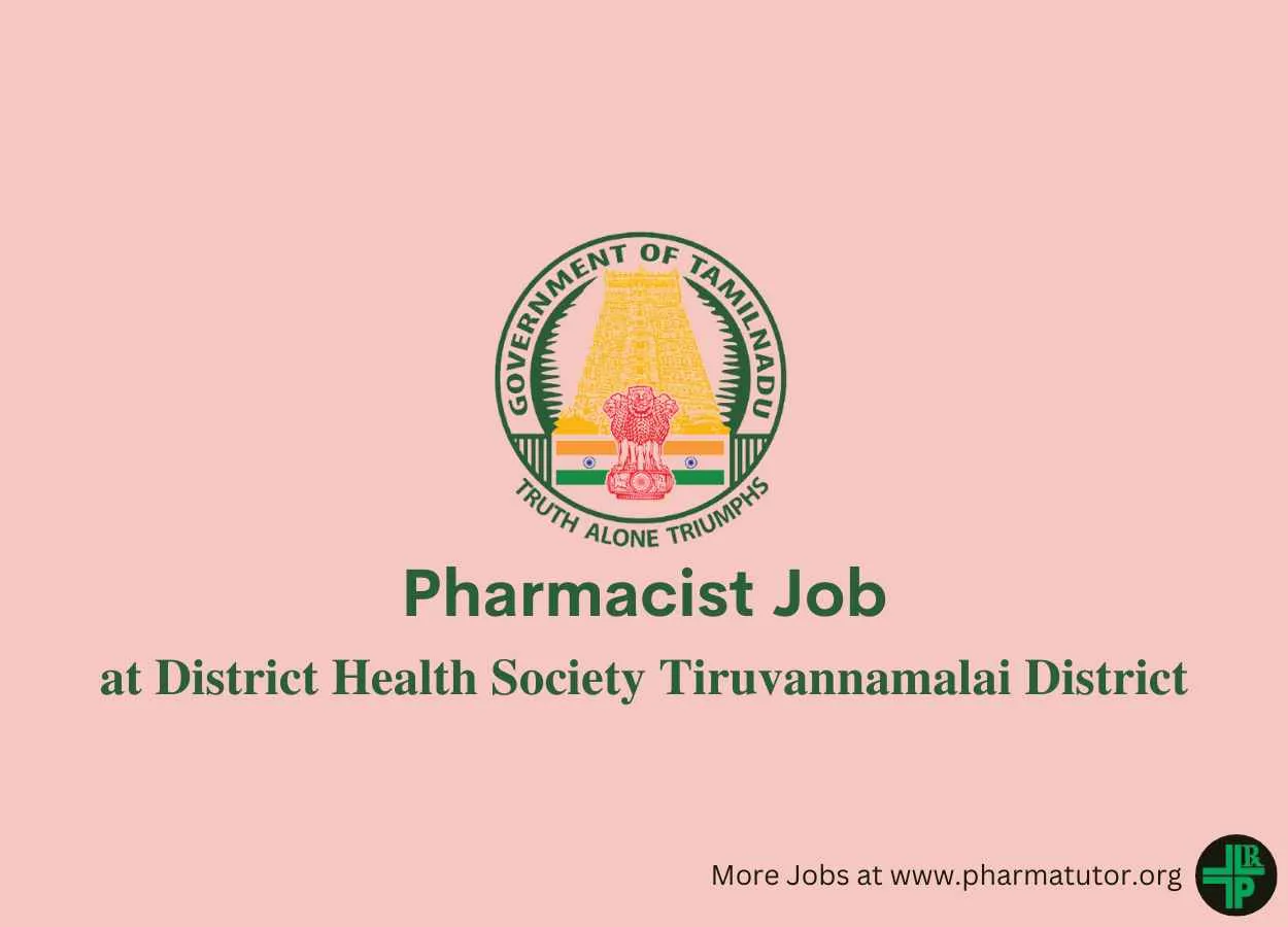 Vacancy for Pharmacist at District Health Society