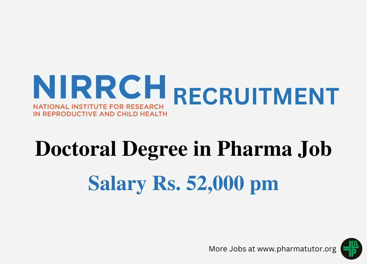 Vacancy for Senior Project Associate at NIRRCH