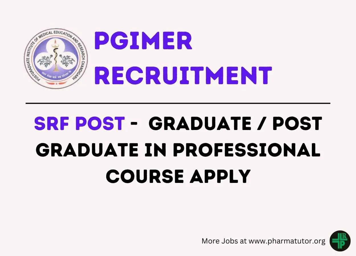 Vacancy for Senior Research Fellow at PGIMER
