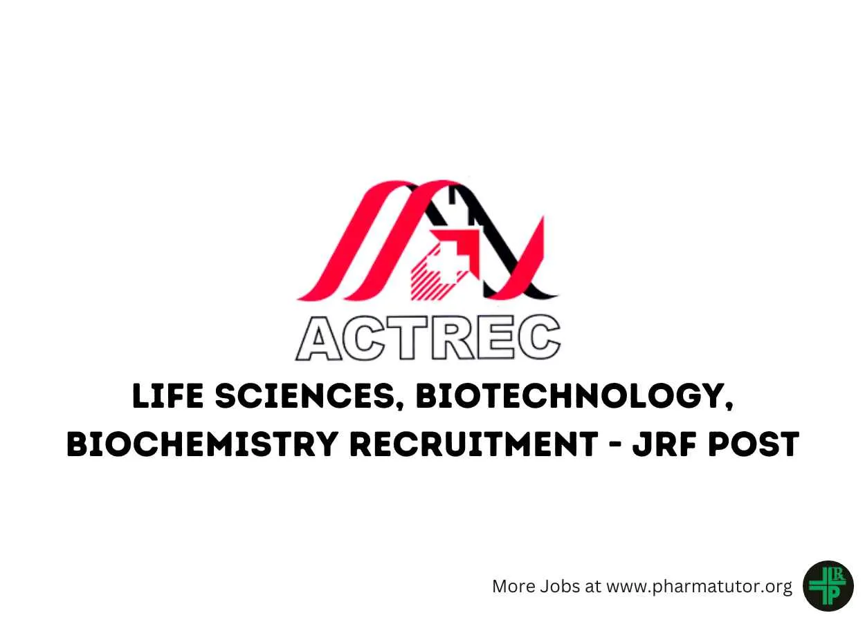 ACTREC Life Sciences, Biotechnology, Biochemistry Recruitment