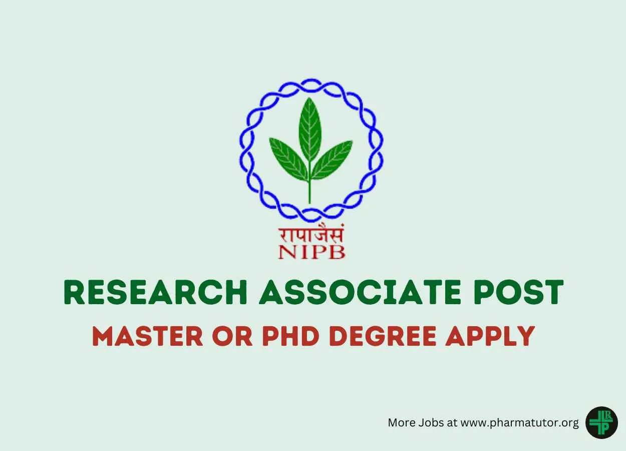 Applicants are invited for post of Research Associate at National Institute for Plant Biotechnology