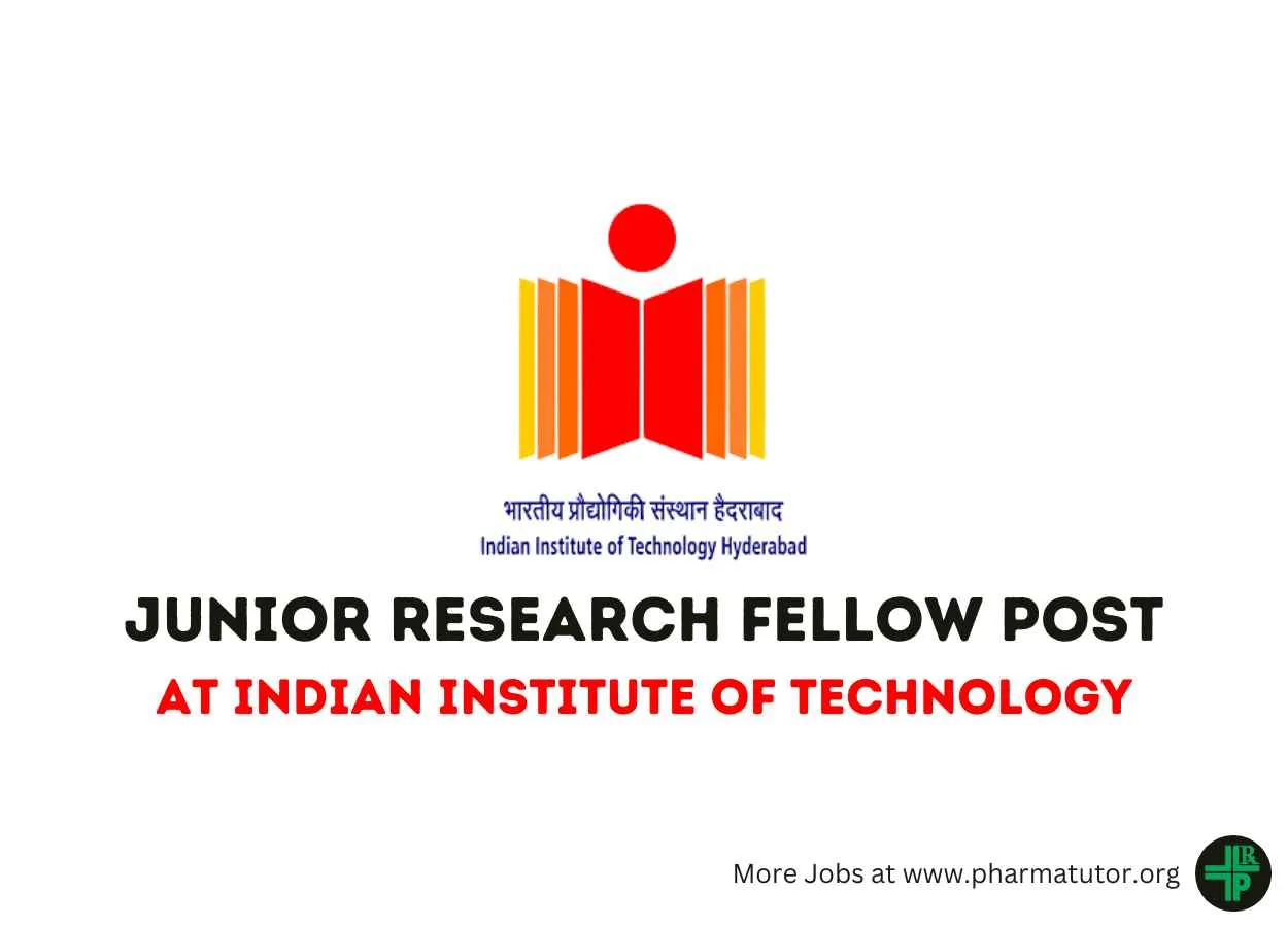 Applications are invited for post of JRF at Indian Institute of Technology