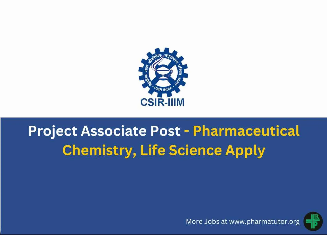 Applications are invited for post of Project Associate at IIIM