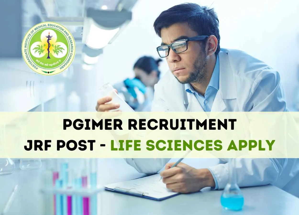 Applications are invited for the Post of Junior Research Fellow at PGIMER