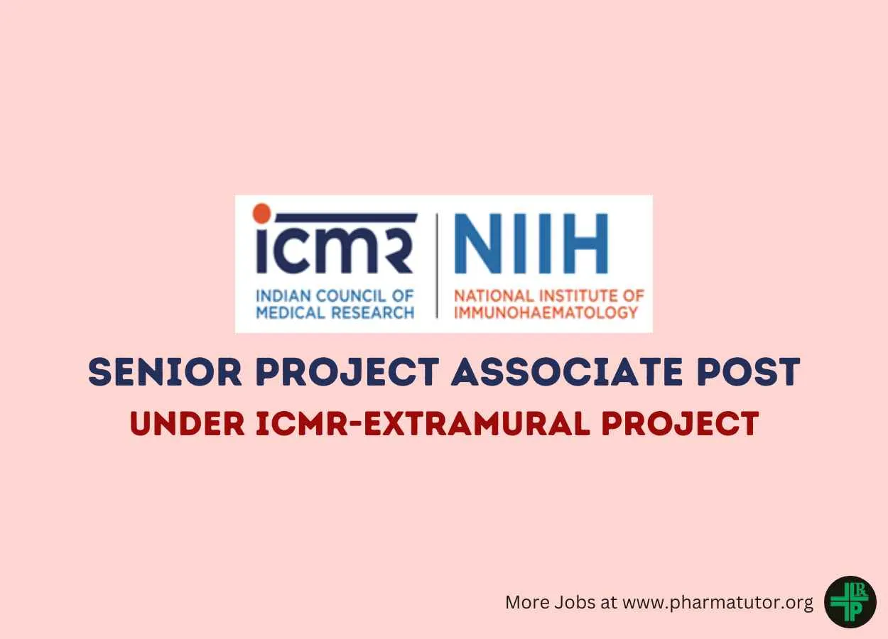 Apply Online for Senior Project Associate Post at NIH