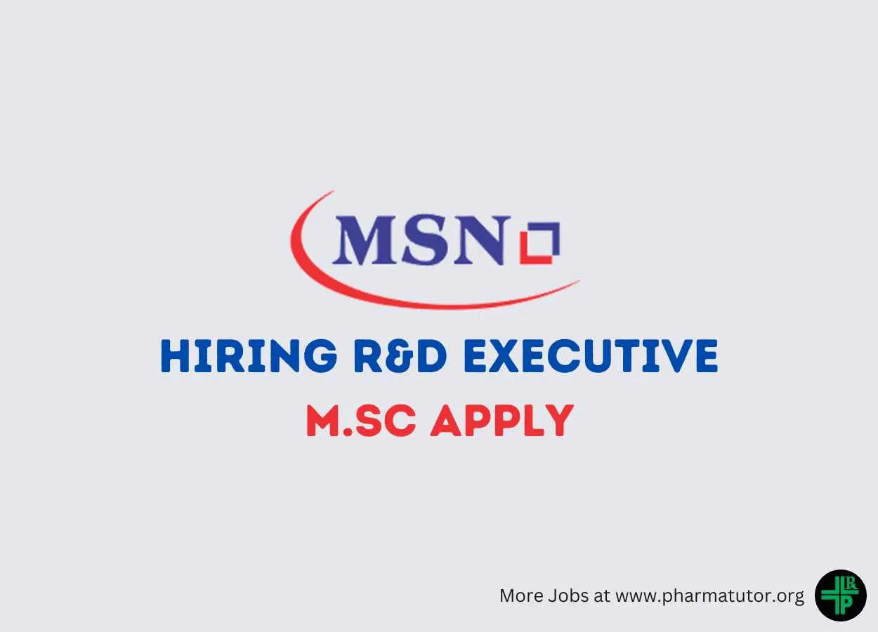 MSN Group Hiring Research & Development Executive