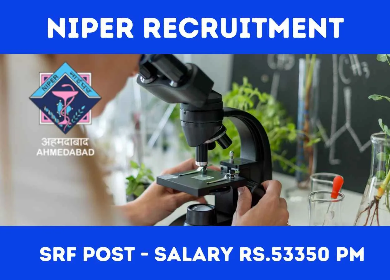 Recruitment of Project Senior Research Fellow in industrial funded project at NIPER